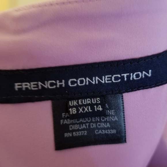 French Connection Whisper Light Sheath Minidress Size 14 - Picture 7 of 7